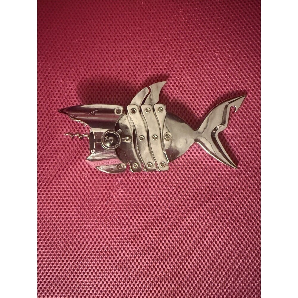 Shark Tm Wine Bottle Opener Corkscrew Accordion Bar Tool Accordion Lazy Fish
